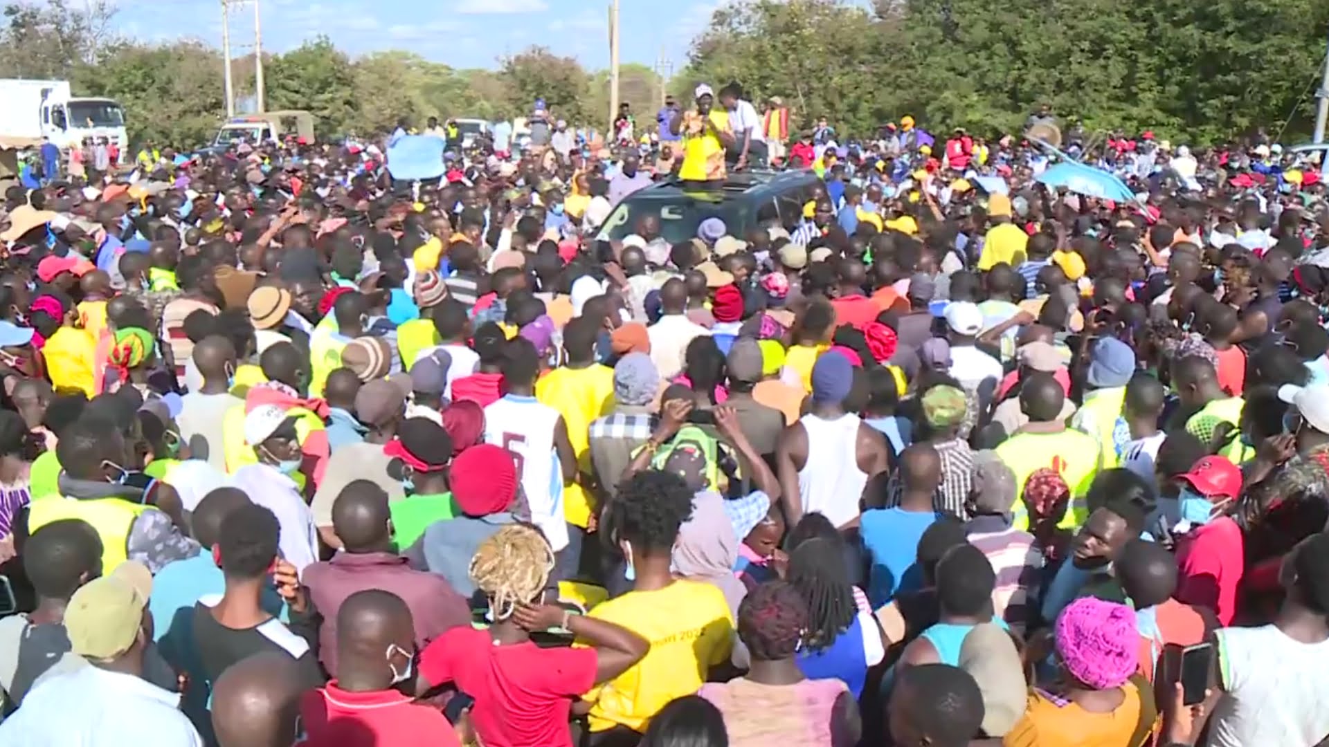 William Ruto lors d'un discours dans le comté de Makueni, dans le sud du Kenya