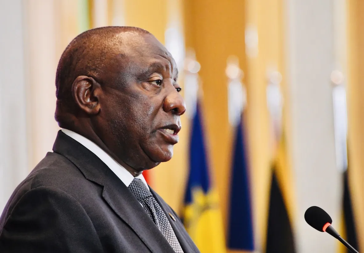 Président d'Afrique du Sud Cyril Ramaphosa