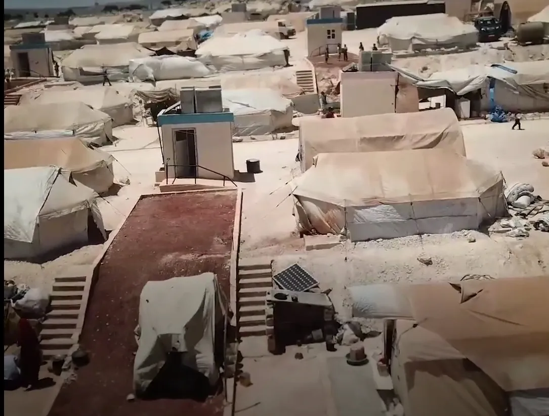 Humanitarian camp in Syria