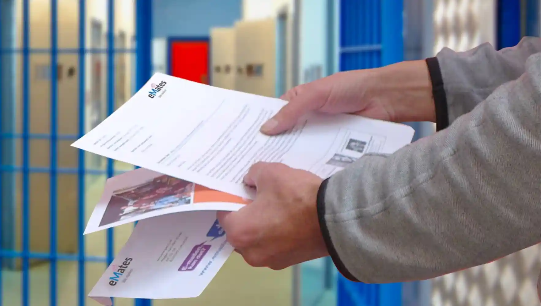 eMates provides digital-to-print communication to inmates from the outside world