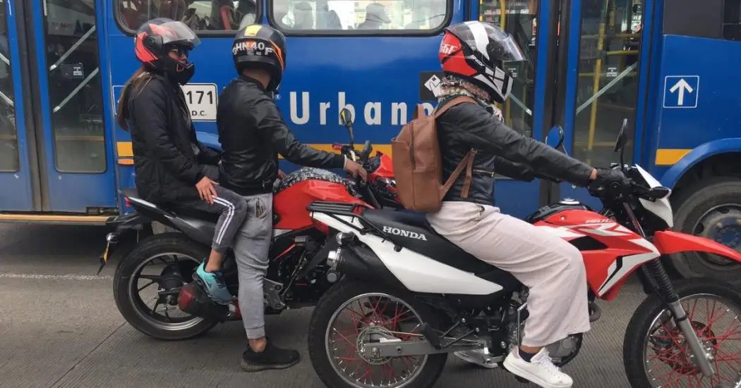 Motards à Bogotá en Colombie