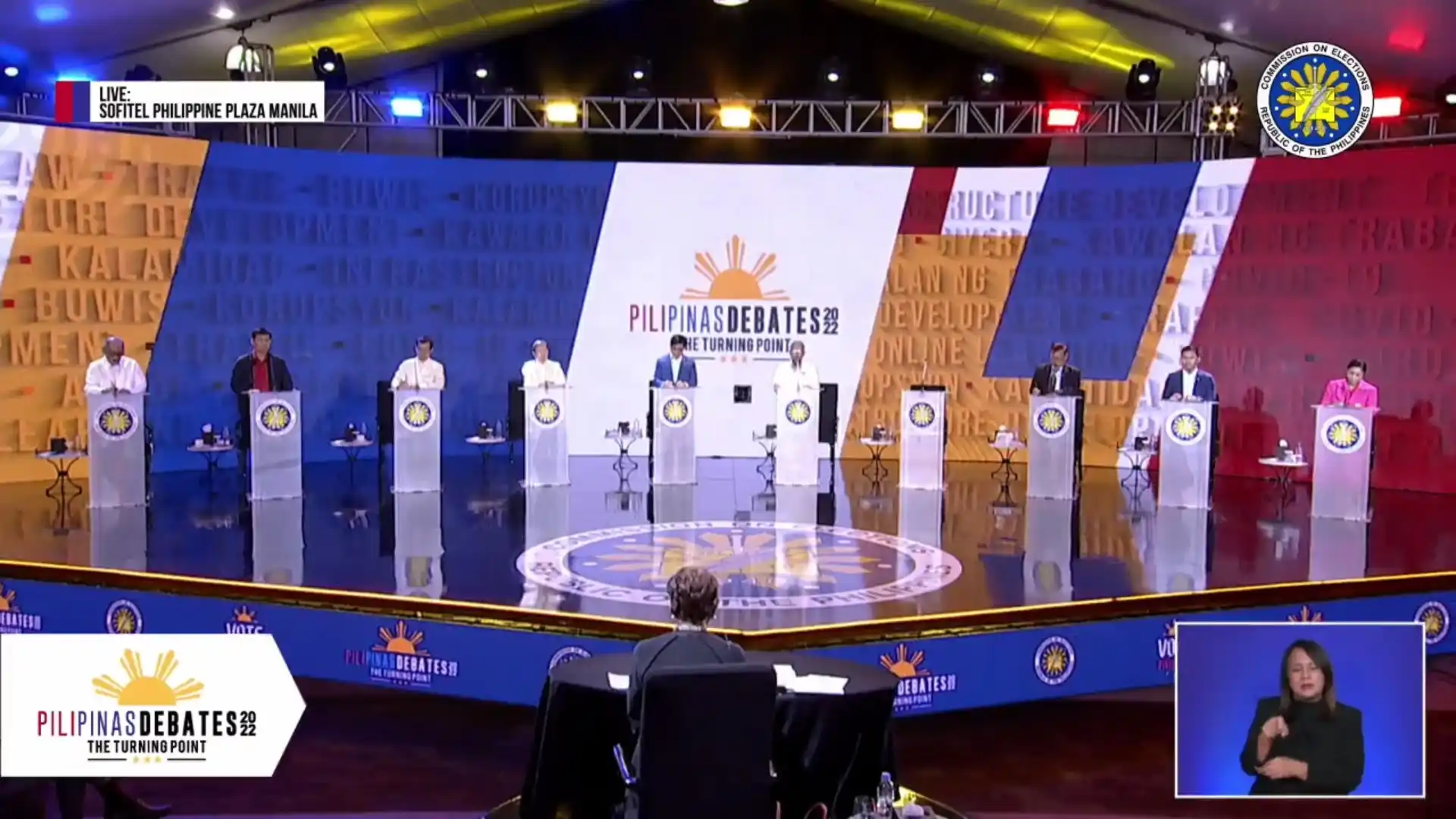 Last debate between presidential election candidates in the Philippines
