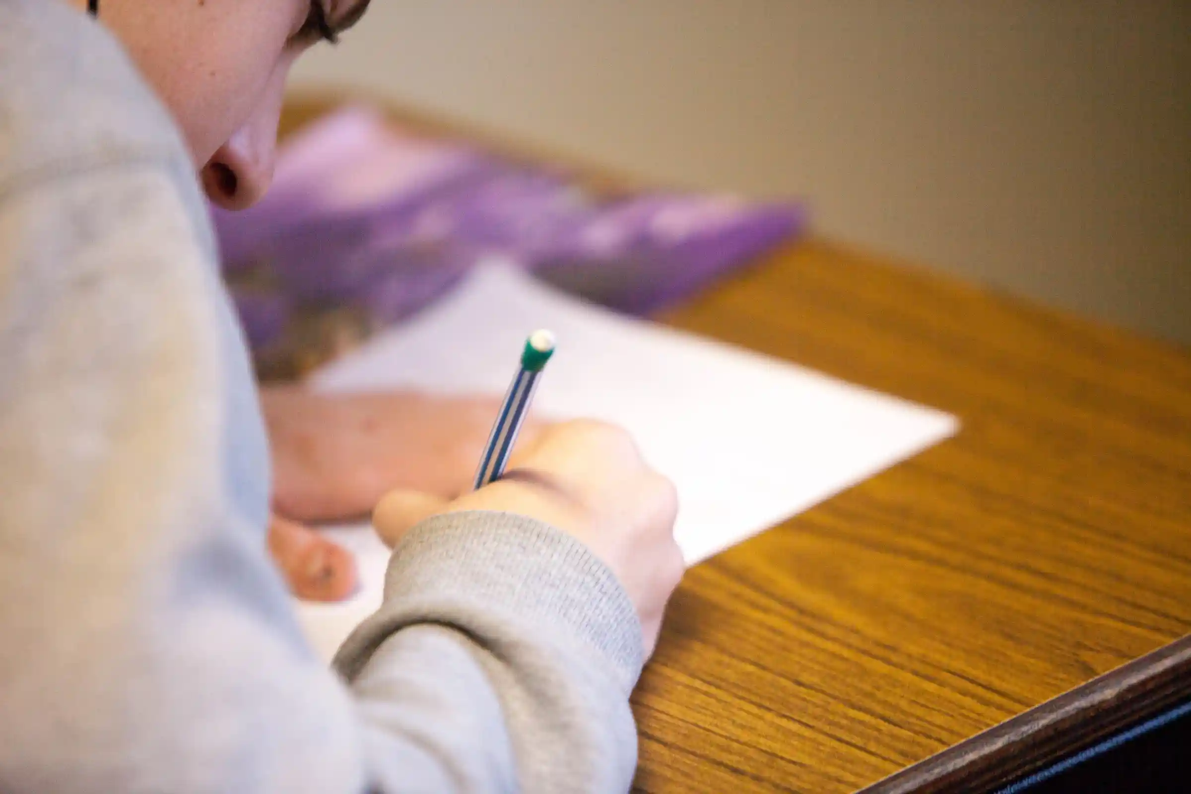 Child learning at school