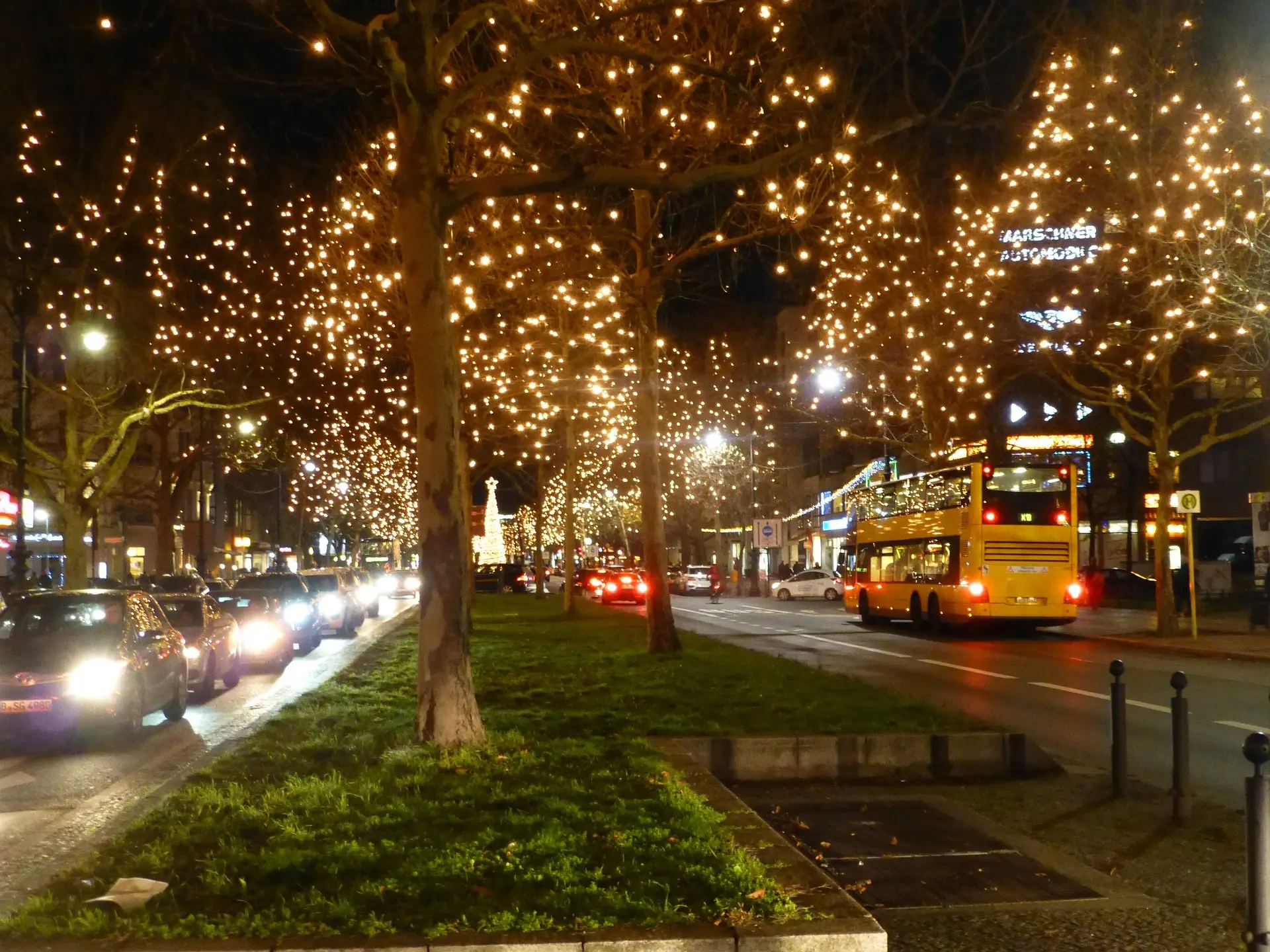 Kurfürstendamm in Berlin with Christmas lights in 2013