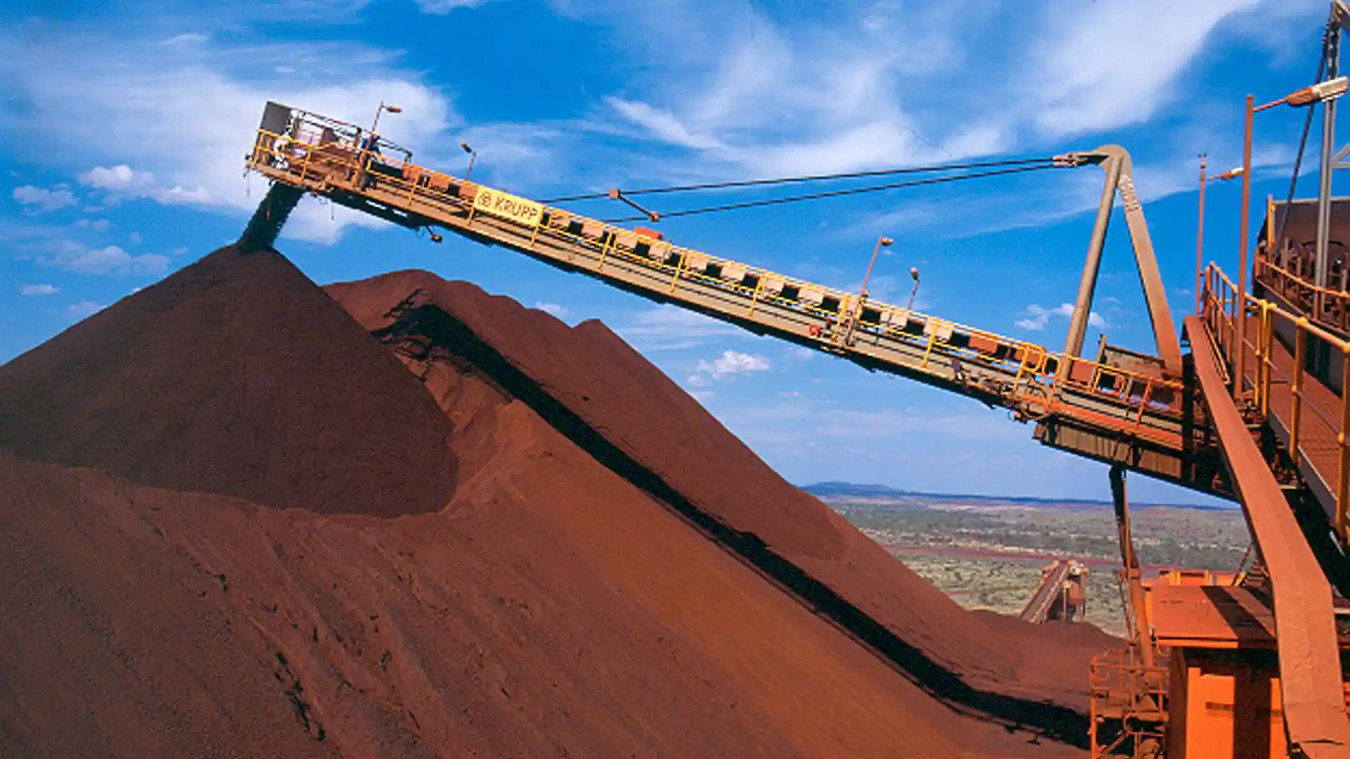 Rio Tinto's Iron ore mine in the Pilbara region of Western Australia