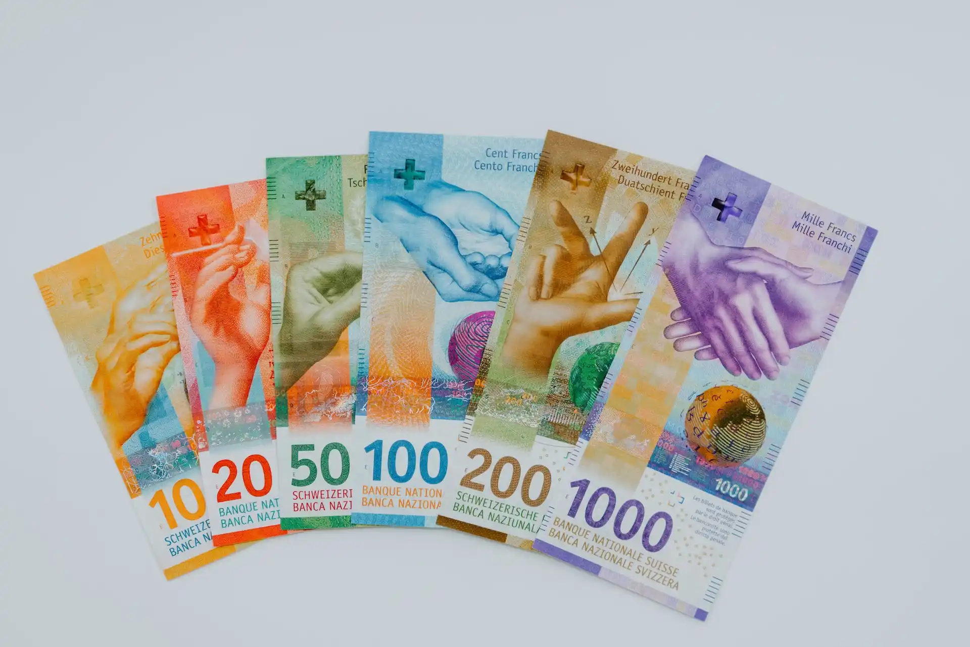Swiss Franc banknotes
