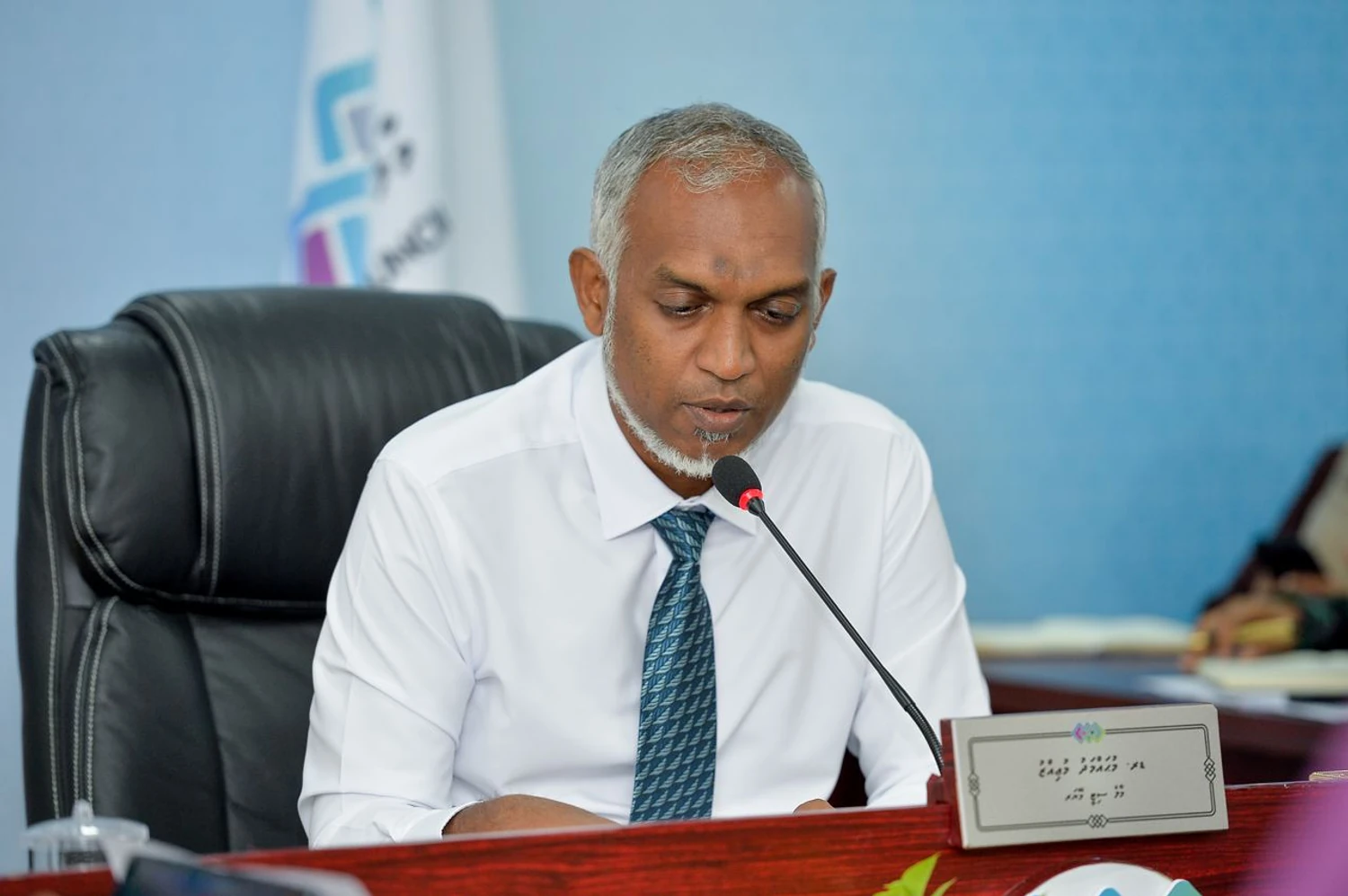 Mohamad Muizzu, the president of Maldives