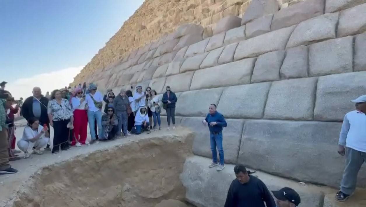 Restauration de la pyramide de Mykérinos